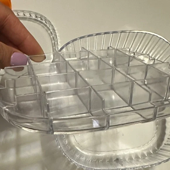 Clear Storage Container with Orange Handle - Picture 6 of 13